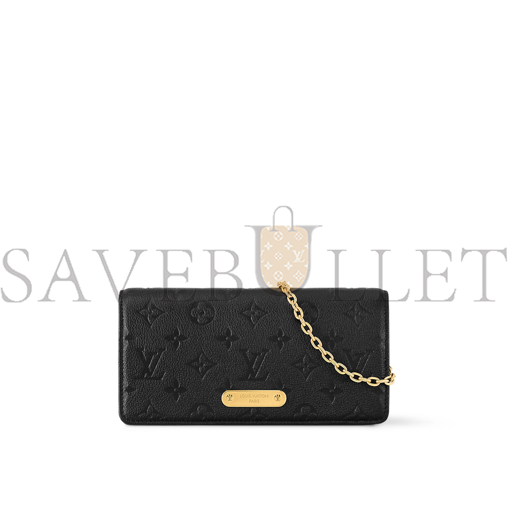 l**is V*t*n wallet on chain lily m46919 (20.7*10.2*3.5cm)
